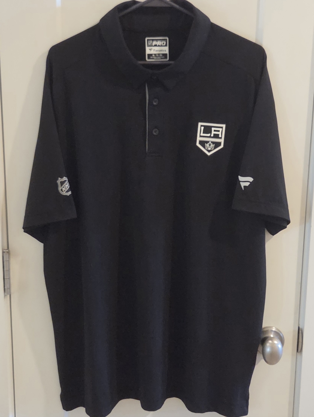 NWOT Fanatics Authentic Pro Los Angeles Kings Performance Polo Shirt - Size XL